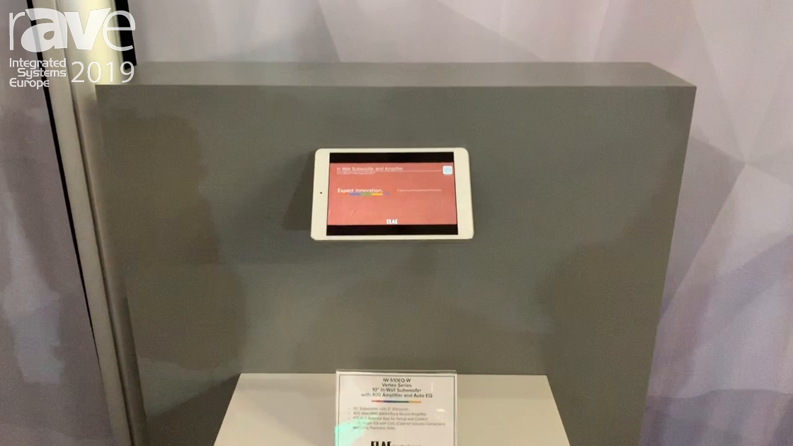 ISE 2019: ELAC Presents IW-S10EQ-W In-Wall Subwoofer from Vertex Series
