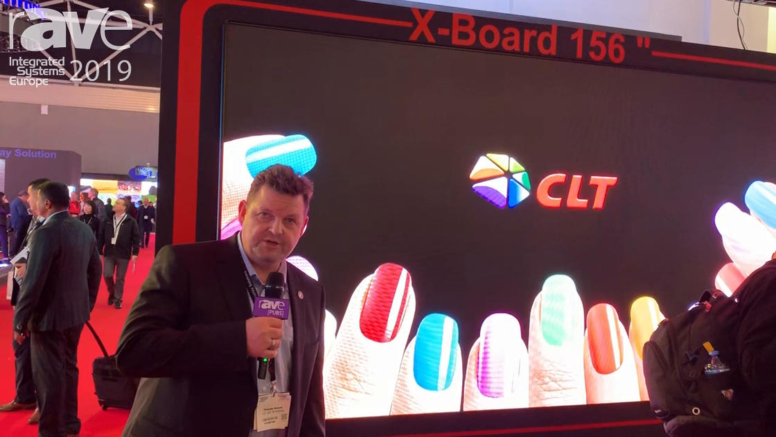 ISE 2019: CLT LED Technology Presents X-Board 156″ LED Display