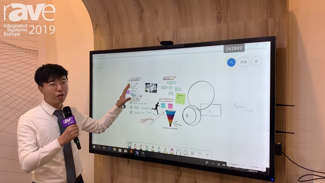 ISE 2019: CVTE Shows “Green” Intelligent Conference Display With Humidity and Temperature Sensors