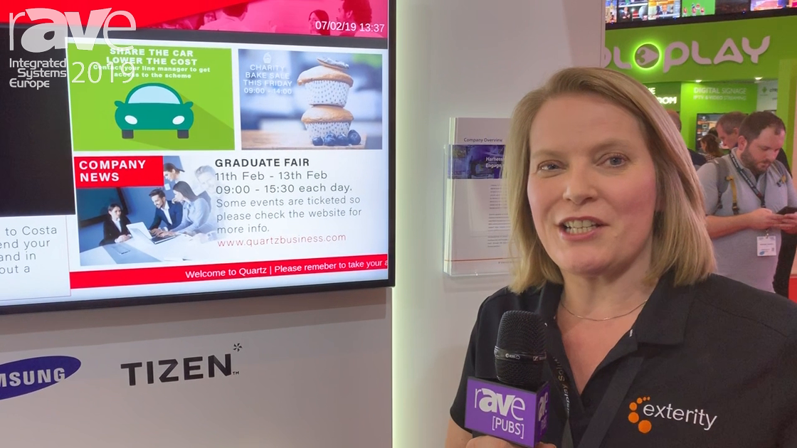 ISE 2019: Exterity Presents ArtioSign Combination Digital Signage and IPTV Product