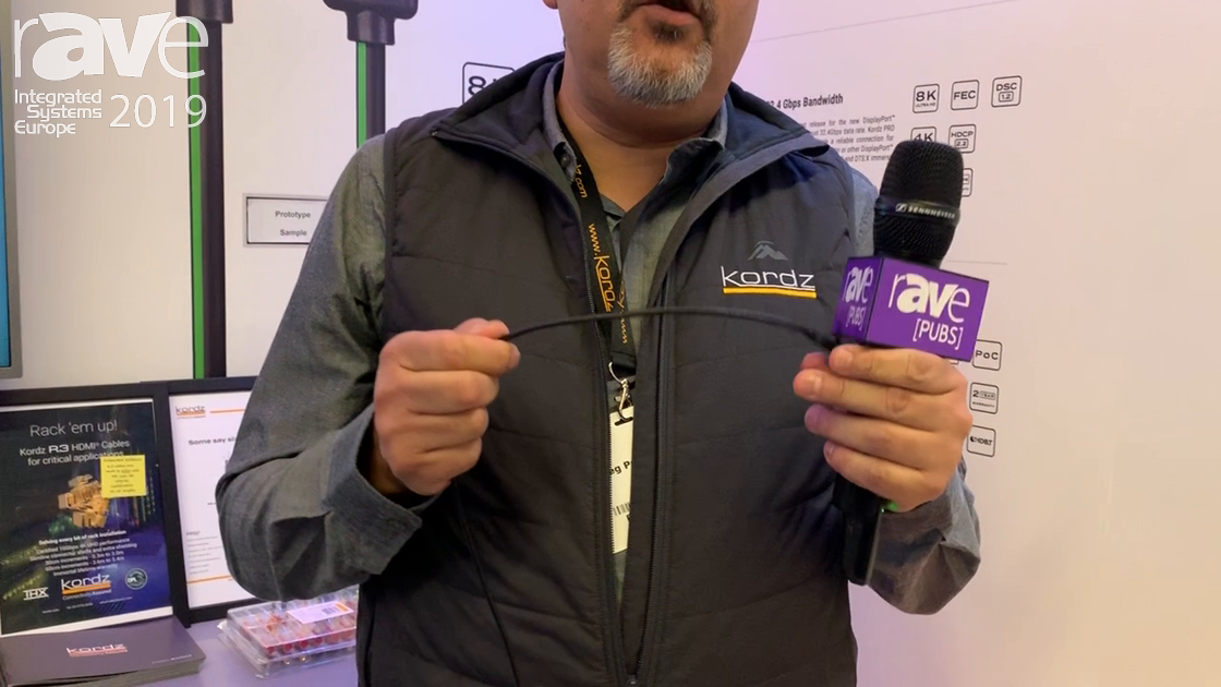 ISE 2019: Kordz Shows CAT6 Slimline Pro Patch Lead Cables