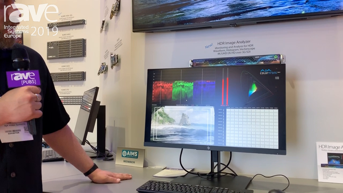 ISE 2019: AJA Demos Its HDR Image Analyzer, in Partnership With Colorfront