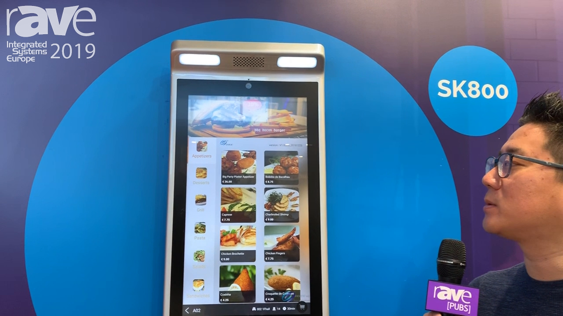 ISE 2019: Pax Italia Showcases SK800 Ordering Kiosk for Retail Apploications