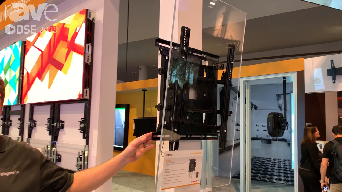 DSE 2019: Chief’s Variable Column Adapter Lets You Use Standard Display Mounts on Trusses and Beams