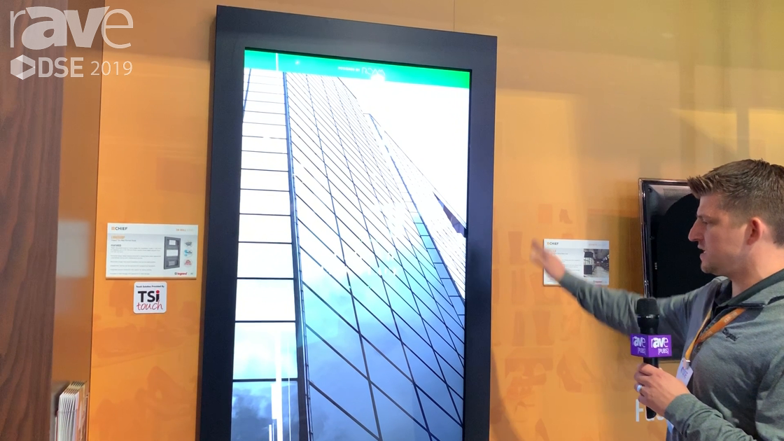 DSE 2019: Chief Shows Off ADA-Compliant On-Wall Impact Series Kiosk With Easy Access for Servicing