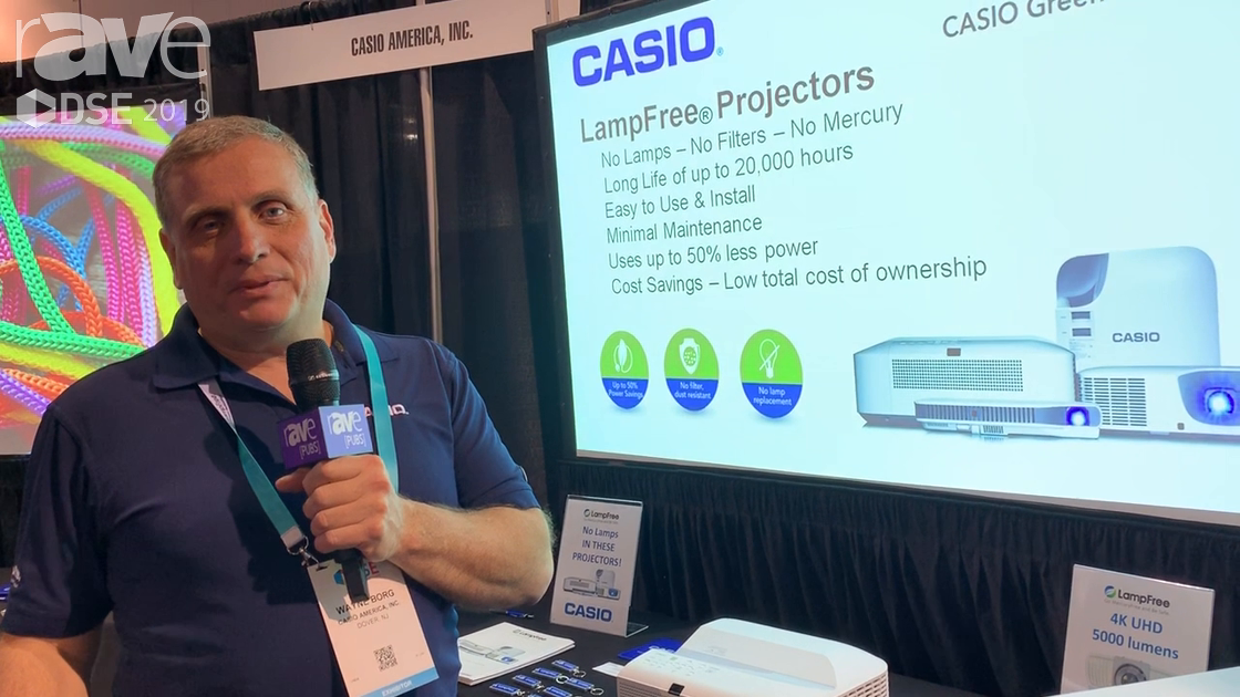 DSE 2019: Casio Features Its XJ-L8300WN 4K 5000-Lumen Projector