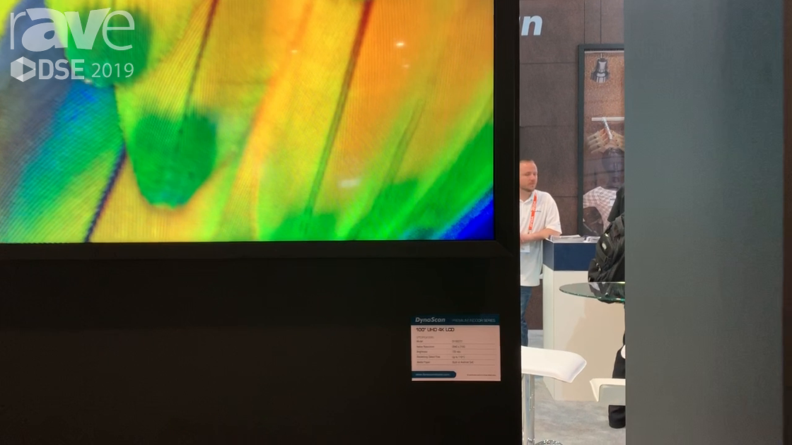 DSE 2019: DynaScan Showcases Its 100″ DI100ST2 UHD 4K LCD Display