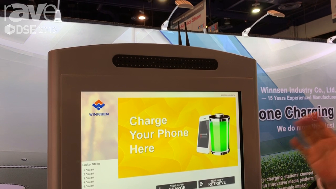 DSE 2019: Winnsen Industry Co Unveils New Cell Phone Charging Kiosk for Malls