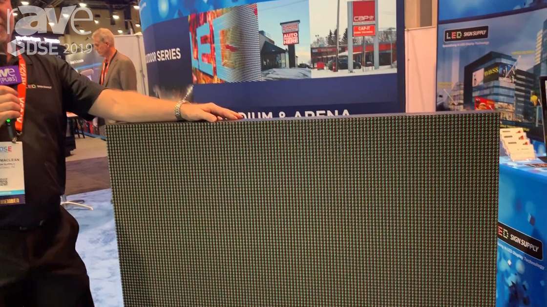 DSE 2019: LED Sign Supply Shows Off Its Enviroslim Heat Sync Based LED Display