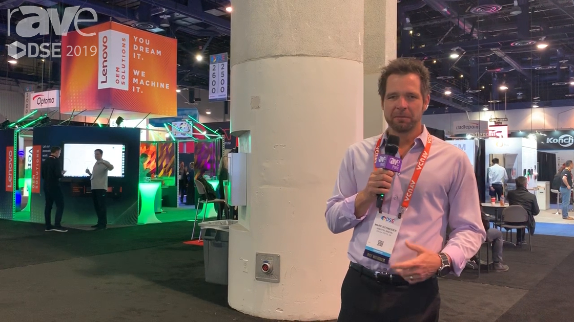 DSE 2019: Videotel Demos Sense Interactive Sensor That Can Be Attached to Display to Trigger Action