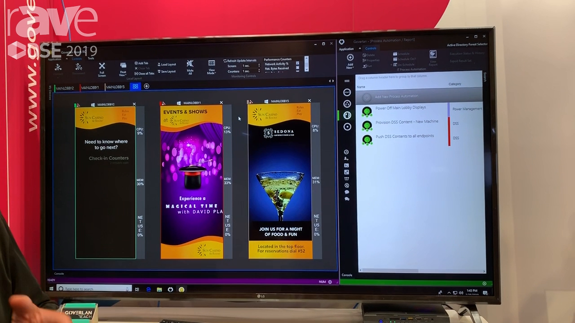 DSE 2019: Goverlan Reach Demos Digital Display Operation Software for IT Support