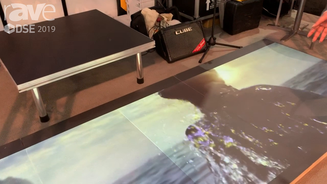 DSE 2019: Paintpam Shows S-Paint Floor, Turns Any Surface (Like a Floor) Into a Projection Screen