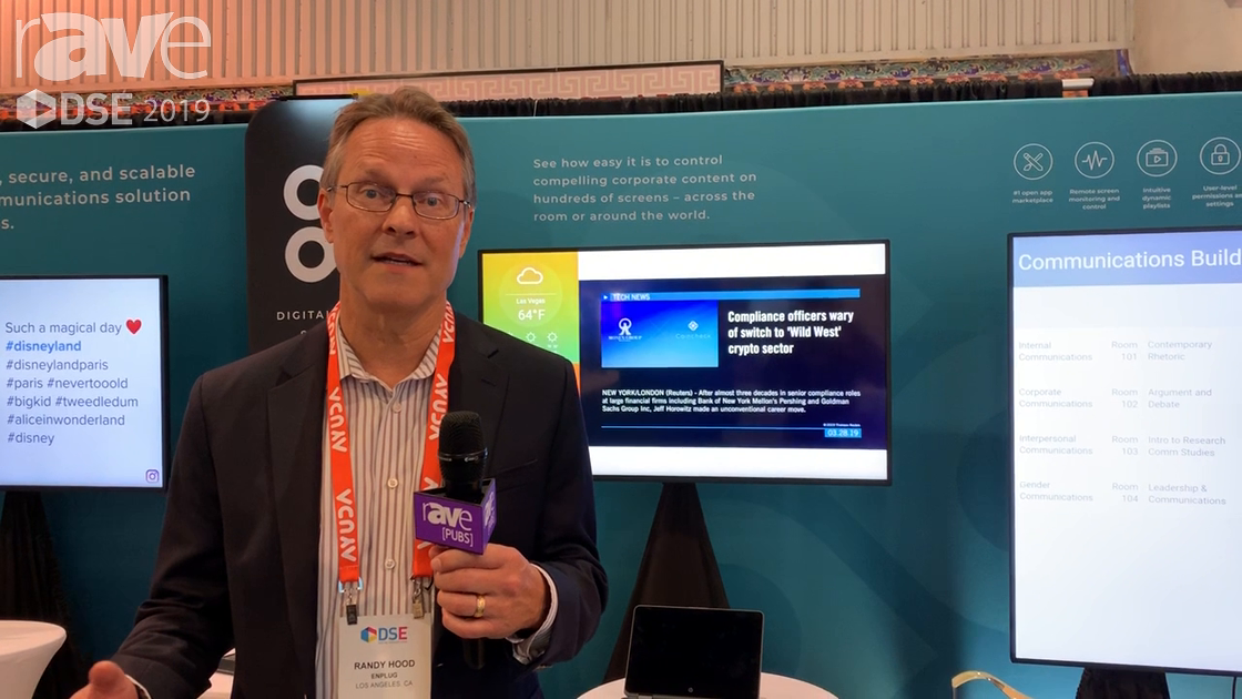 DSE 2019: Enplug Provides Easy-to-Use Digital Signage Software With 31 Apps