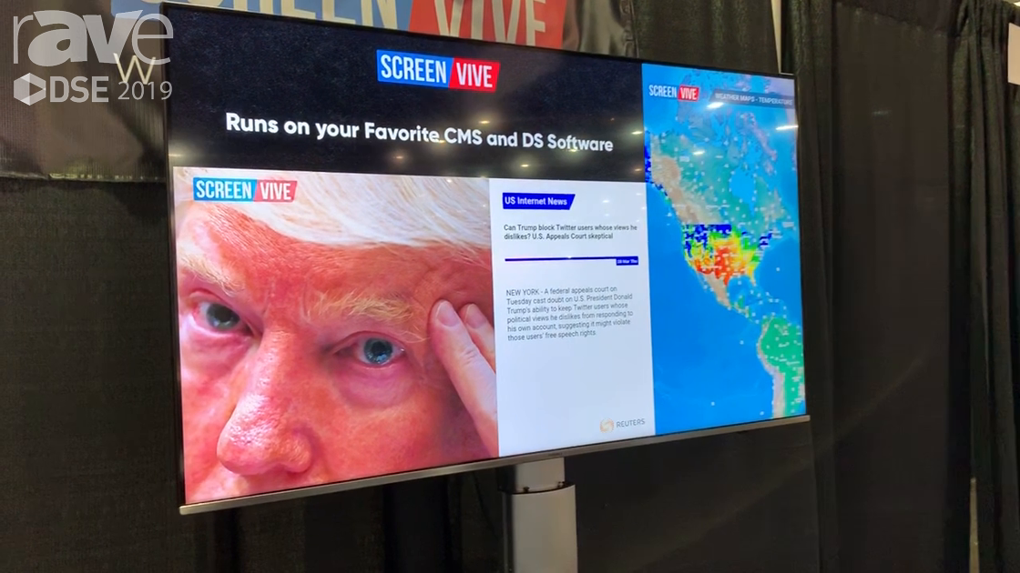 DSE 2019: ScreenVIVE Offers Content Feeds and Content Creation