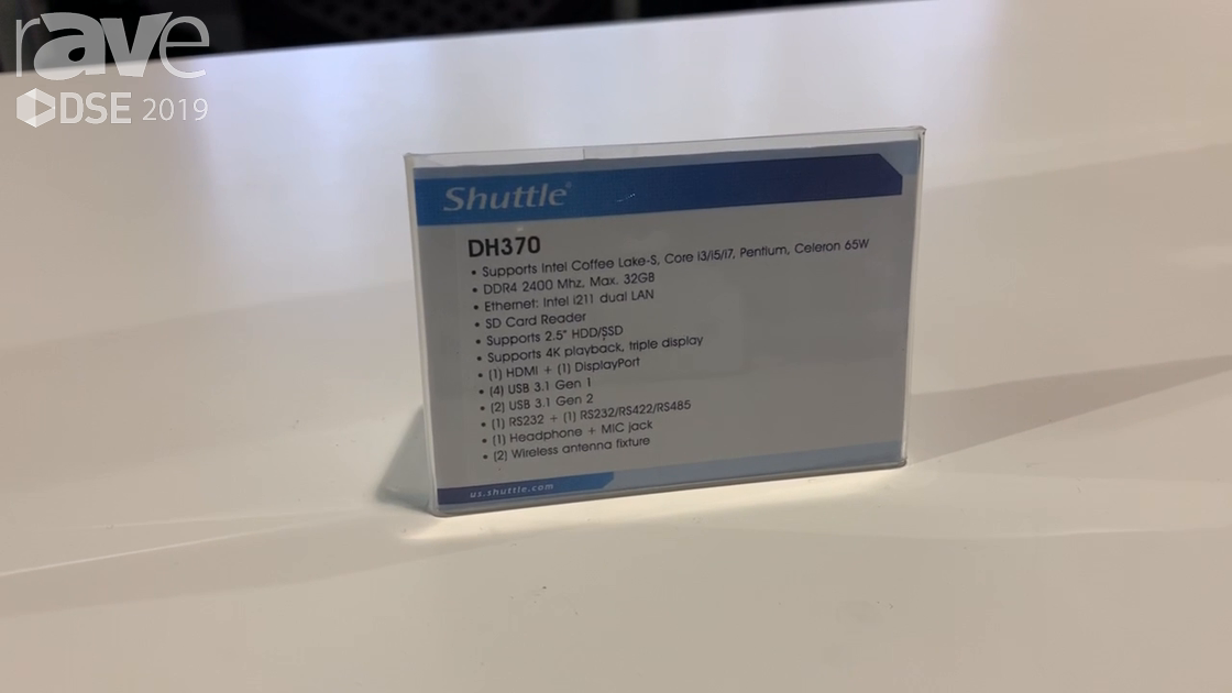 DSE 2019: Shuttle Showcases DH370 Small Form Factor PC