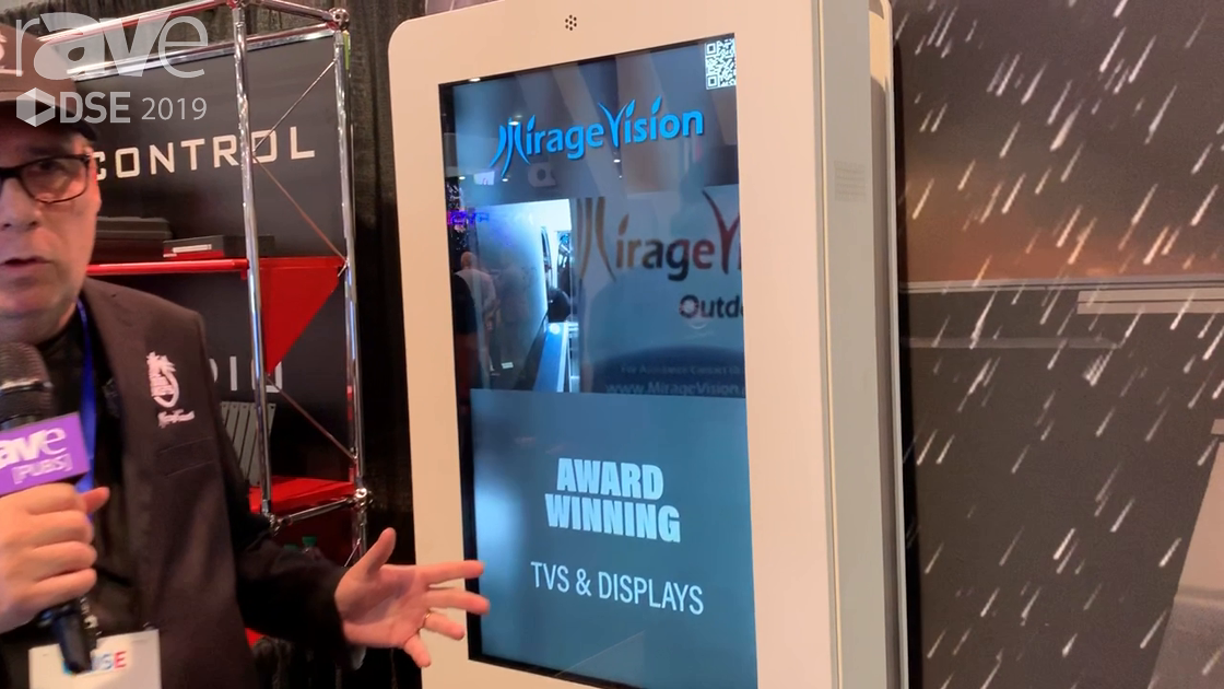 DSE 2019: Mirage Vision Presents Freestanding Battery Powered Kiosk