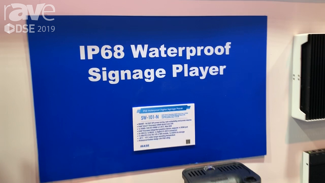 DSE 2019: IBASE Technology Presents IP68 Waterproof Signage Player