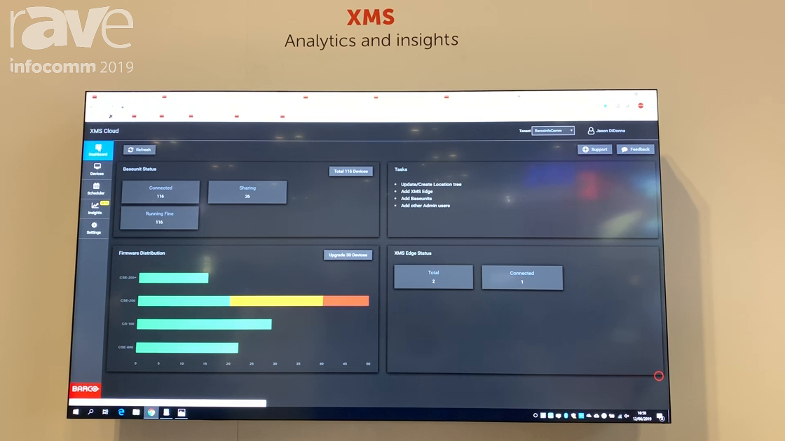 InfoComm 2019: Barco Shows XMS Experience Management Server for Remote Management of ClickShare