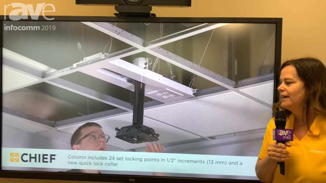 InfoComm 2019: Chief Features Its LPE1U Large Electric Height Adjust Cart