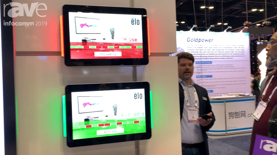 InfoComm 2019: Elo Highlights Its I-Series Touch Displays in Room Booking Application