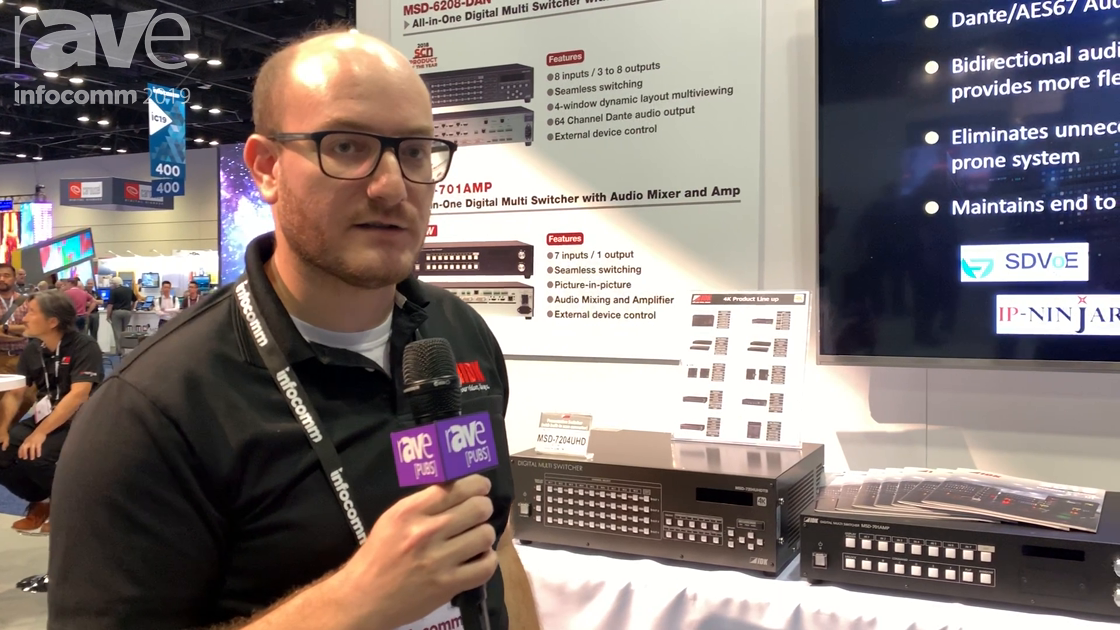 InfoComm 2019: IDK Corporation Demos Its All-In-One Digital Multi Switcher