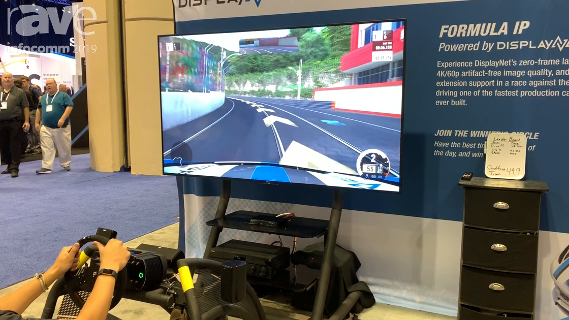 InfoComm 2019: DVIGear Demos DisplayNet DN200 With Racing Car Simulator