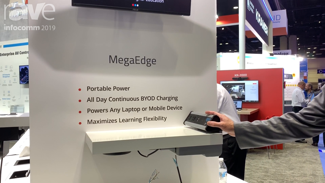 InfoComm 2019: Kramer Highlights Its MegaEdge Continuous, Portable BYOD Power Solution