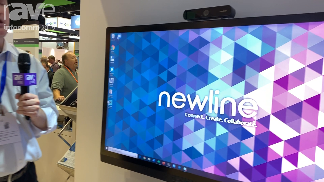 InfoComm 2019: Newline Interactive Demos Z5 Collaboration Display for Huddle Spaces