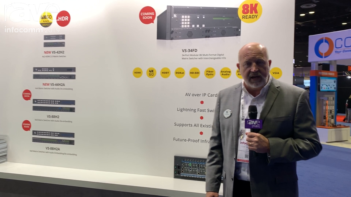 InfoComm 2019: Kramer Shows VS-34FD Modular Matrix Switcher, Adds 18Gbps Capability to Switchers