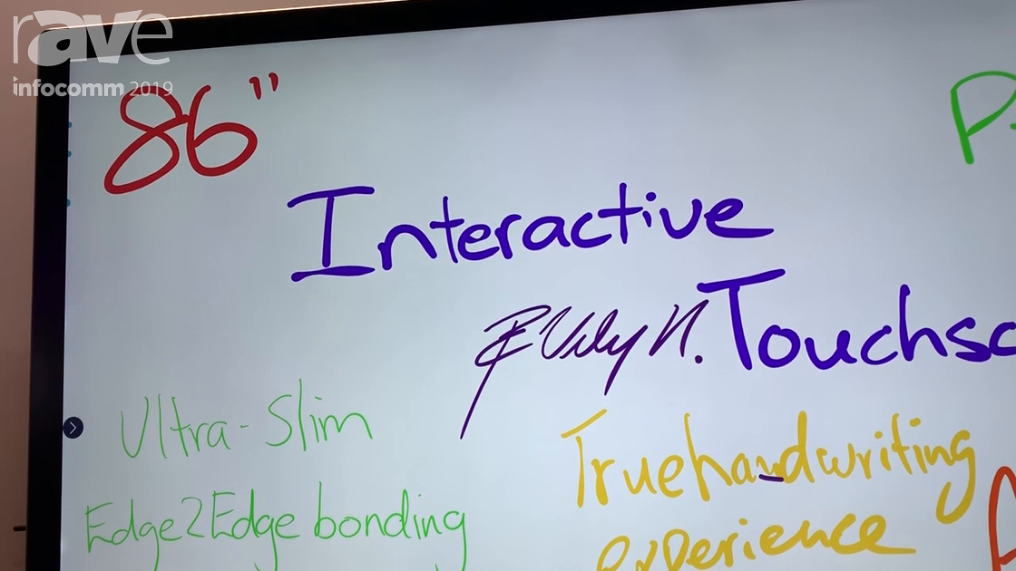 InfoComm 2019: Bestboard Talks 86″ Interactive PCAP Touchscreen Display With 4K Resolution