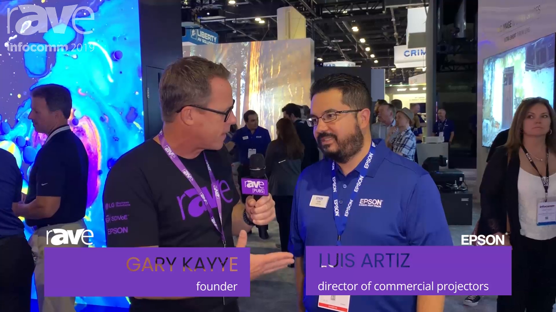 InfoComm 2019: Gary Interviews Luis Artiz from Epson About Laser Projection, MOVERIO and InfoComm
