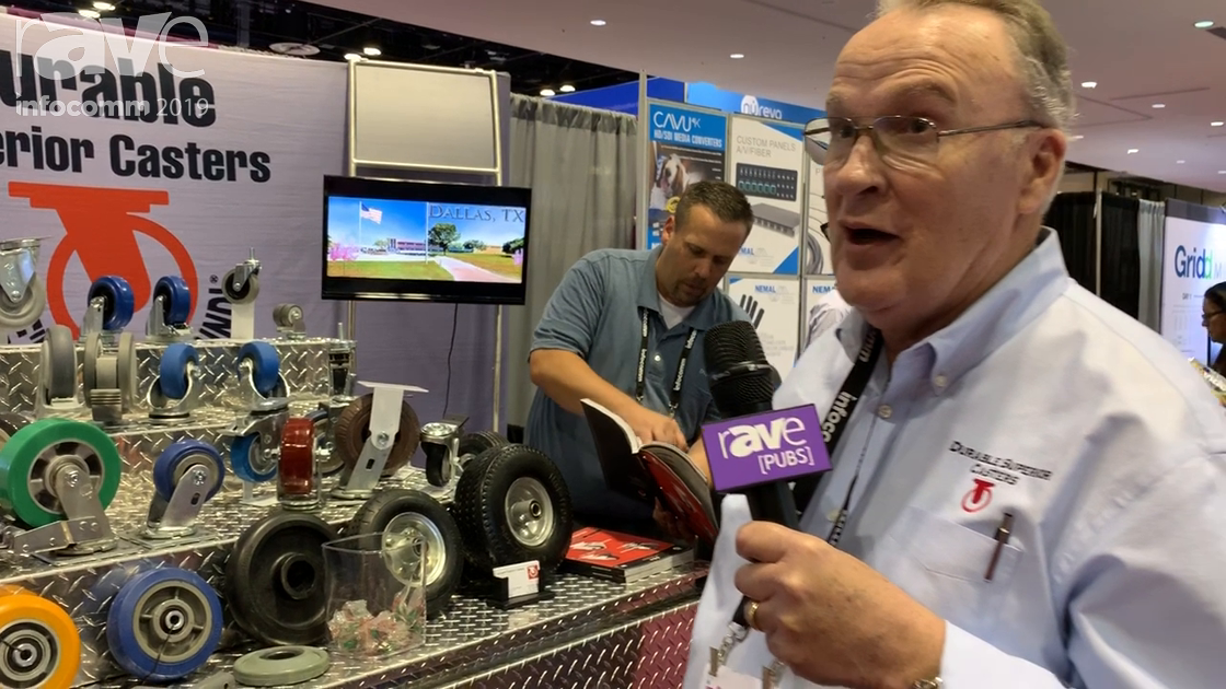 InfoComm 2019: Durable Superior Casters Showcases Superior Casters