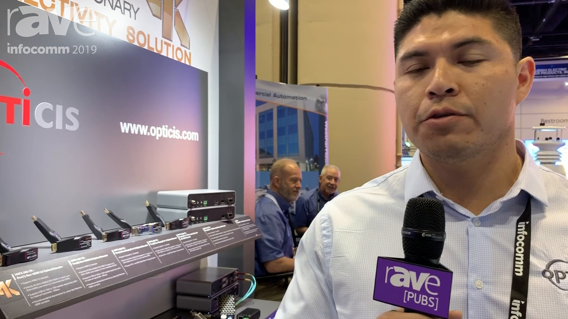 InfoComm 2019: Opticis Co., Ltd. Shows HD FX-500-TR and DPFX-300-TR Fiber HDMI 2.0 Optical Extenders