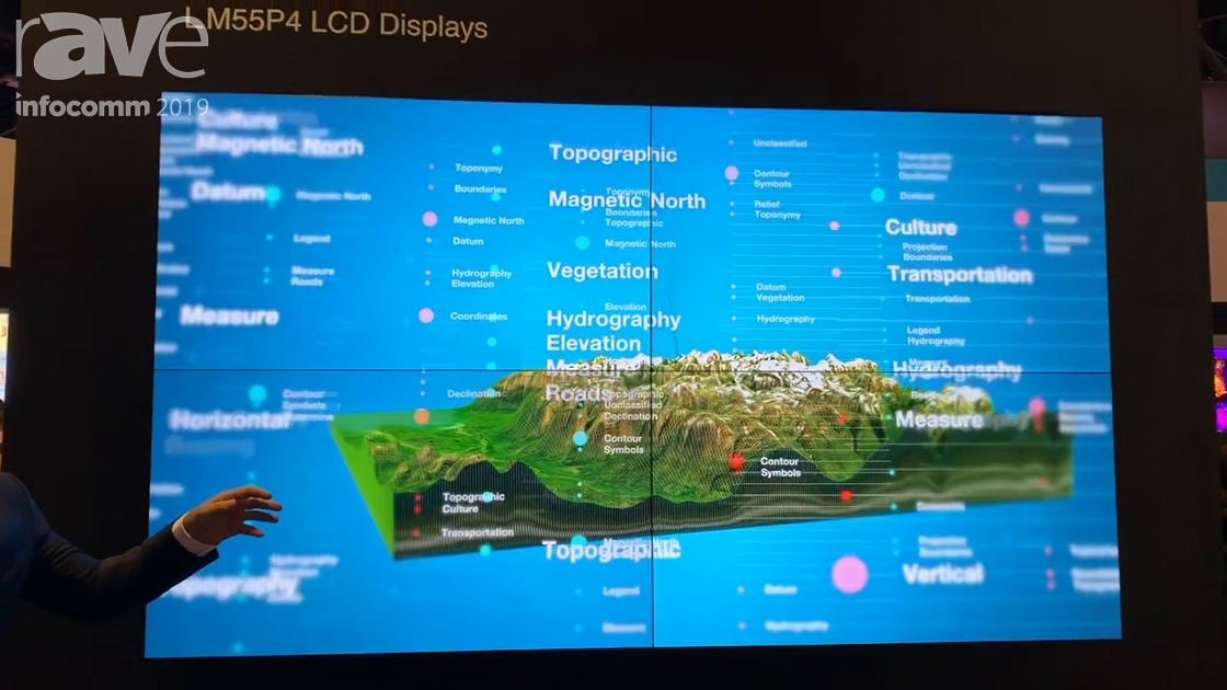 InfoComm 2019: Mitsubishi Electric Shows LM55P4 Narrow .9mm-Bezel LCD Display for 24/7 Applications