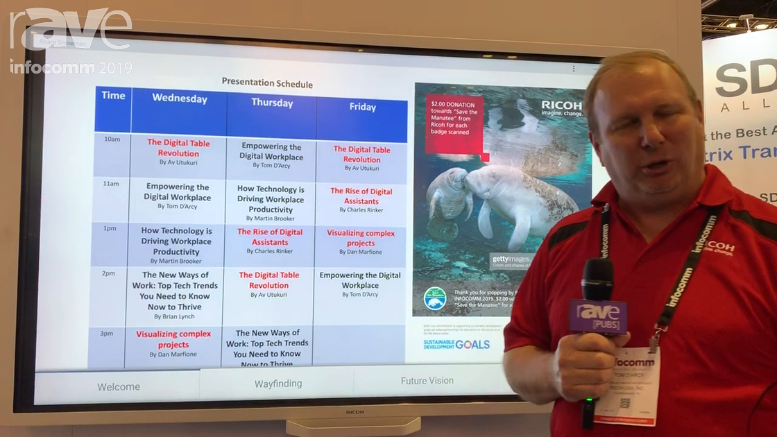 InfoComm 2019: Ricoh Talks IWMS Information Workplace Management Solutions Such as Room Scheduling