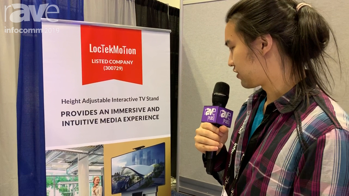 InfoComm 2019: Loctek Motion Features Height Adjustable Interactive TV Stand