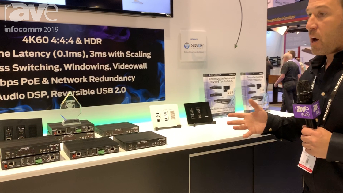 InfoComm 2019: Aurora Talks IPX Series for 10G SDVoE AV-Over-IP, Including Wall Transceiver Plate