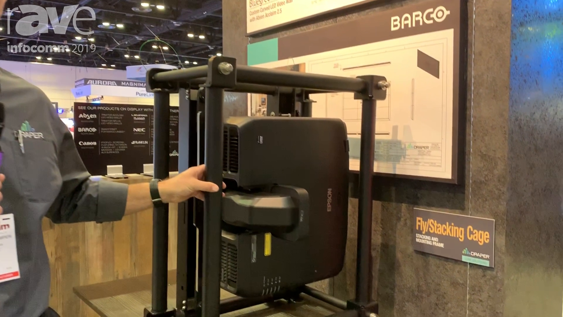 InfoComm 2019: Draper Features Custom Fly/Stacking Cage for Projectors