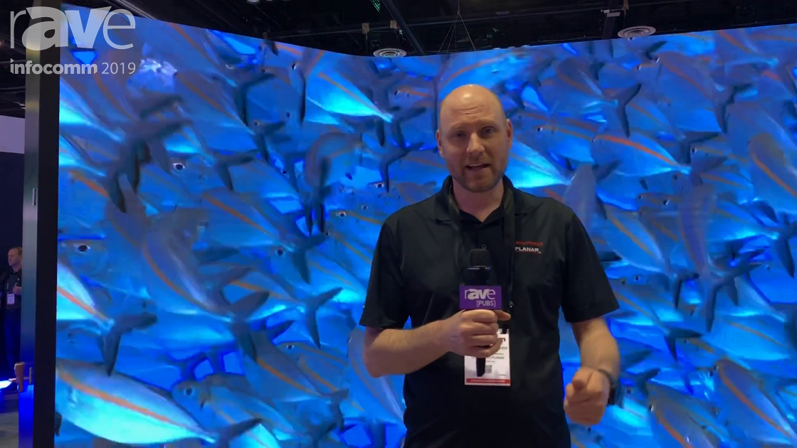 InfoComm 2019: Leyard Planar Intros CarbonLight CLI Flex Curved LED Wall Display