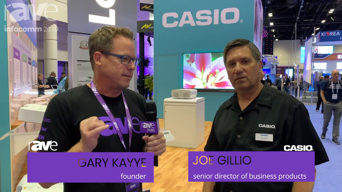 InfoComm 2019: Casio Expands LampFree Tech to 4K as Gary Kayye Catches Up with Joe Gillio