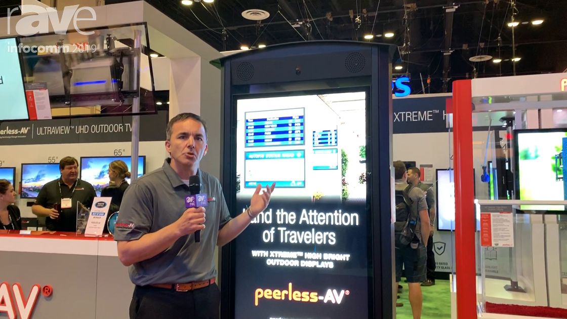 InfoComm 2019: Peerless-AV Intros IP68 Outdoor Back-to-Back Digital Signage Kiosk With Two Cameras