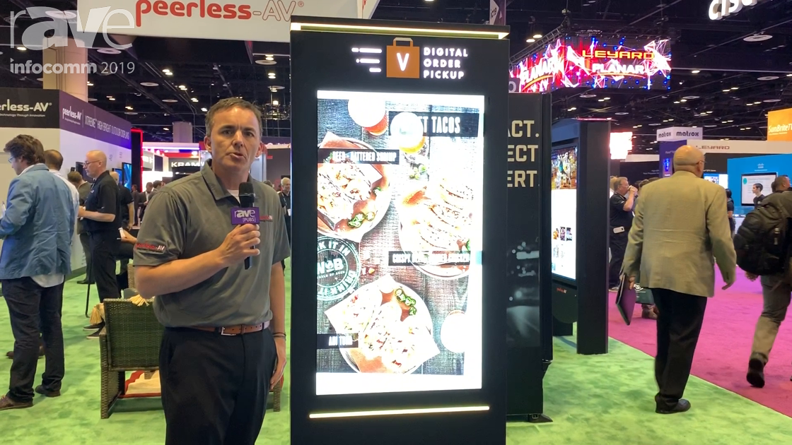InfoComm 2019: Peerless-AV Shows Outdoor Portrait Kiosk With Integrated LED Lighting