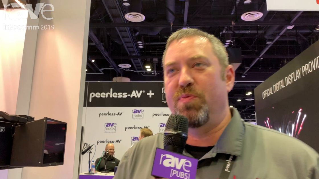 InfoComm 2019: Peerless-AV Showcases the PJR125 Hook and Hang Projector Mount