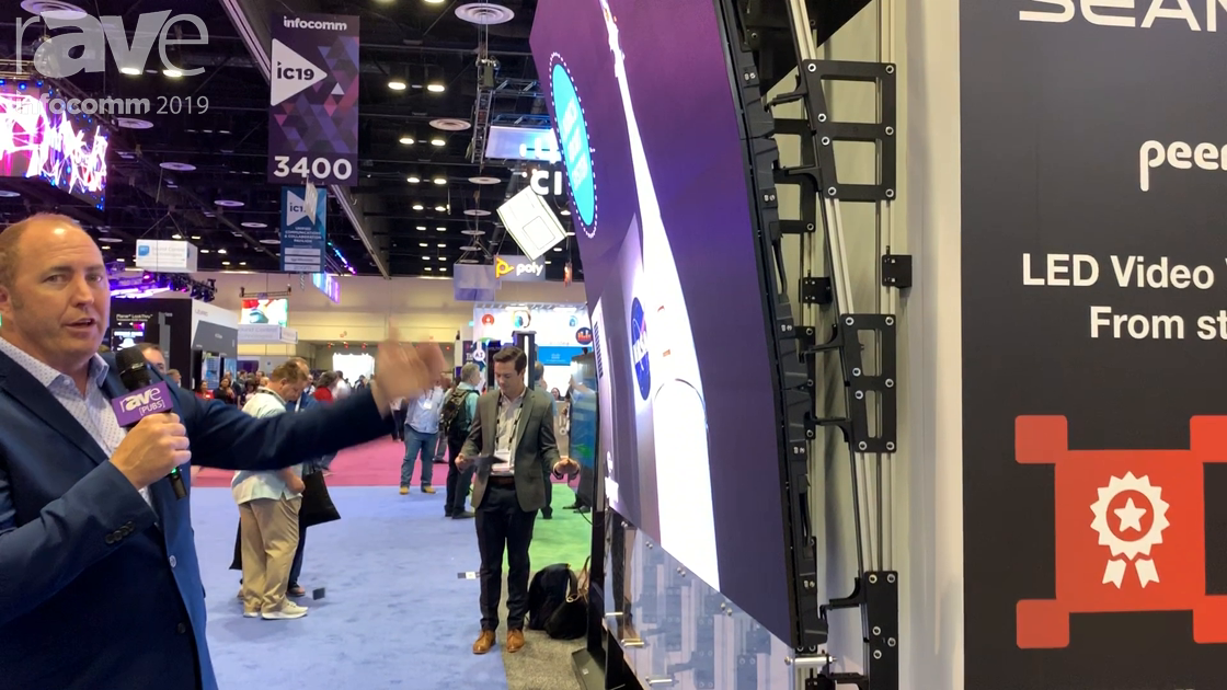 InfoComm 2019: Peerless-AV Highlights Its Curved DvLED Display Mounting System