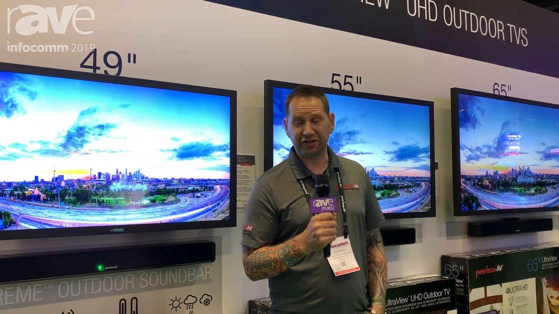 InfoComm 2019: Peerless-AV Features the IP55-Rated UltraView UHD Outdoor TVs