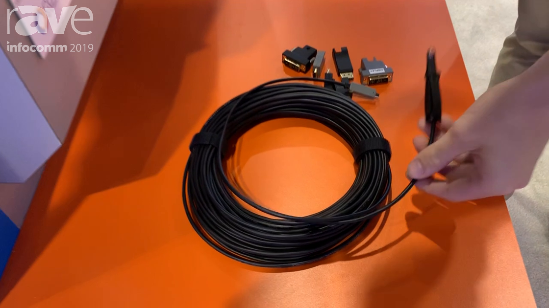 InfoComm 2019: Covid Explains Flexible Modular Fiber HDMI Cable for 18Gbps Signal Transport
