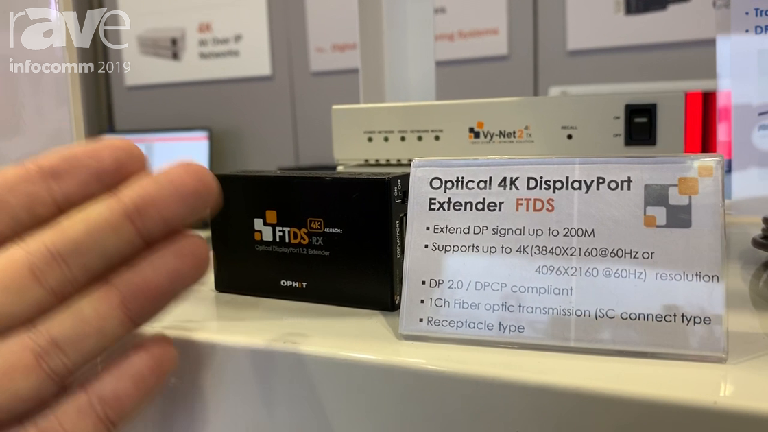 InfoComm 2019: Forseeson Exhibits the Ophit Optical 4K DisplayPort Extender FTDS