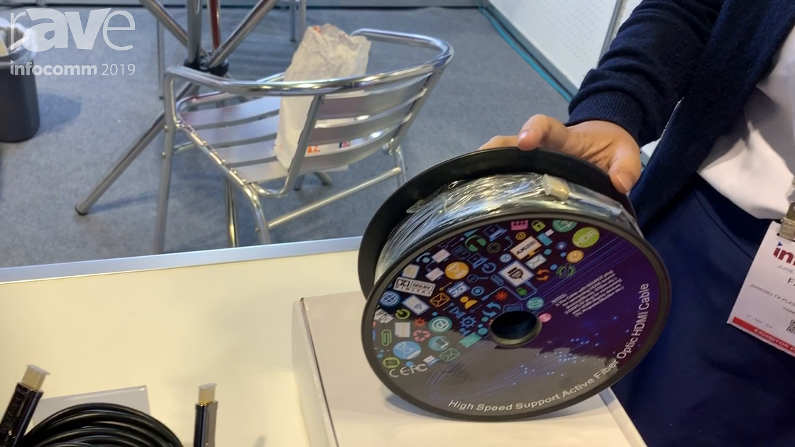 InfoComm 2019: Jiangsu TX Plastic Optical Fibers Co. Intros Active Fiber Optical HDMI Cable