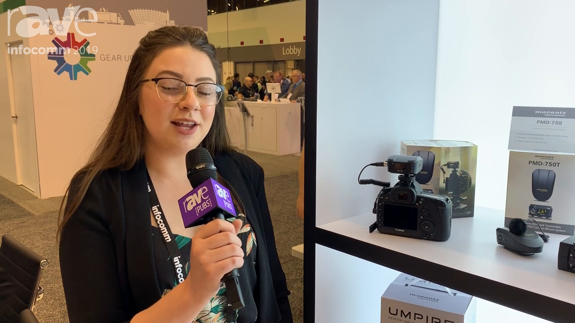 InfoComm 2019: Marantz Professional Showcases PMD-750/750T Camera Mount Wireless RF Audio System
