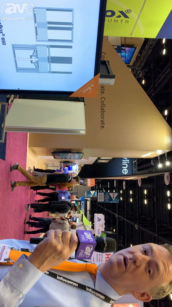 InfoComm 2019: BalanceBox Showcases the e-Box Mobile, Motorized Stand for Interactive Flat Panels